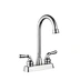 4" Dual Level Handle Basin Mixer with High Spout